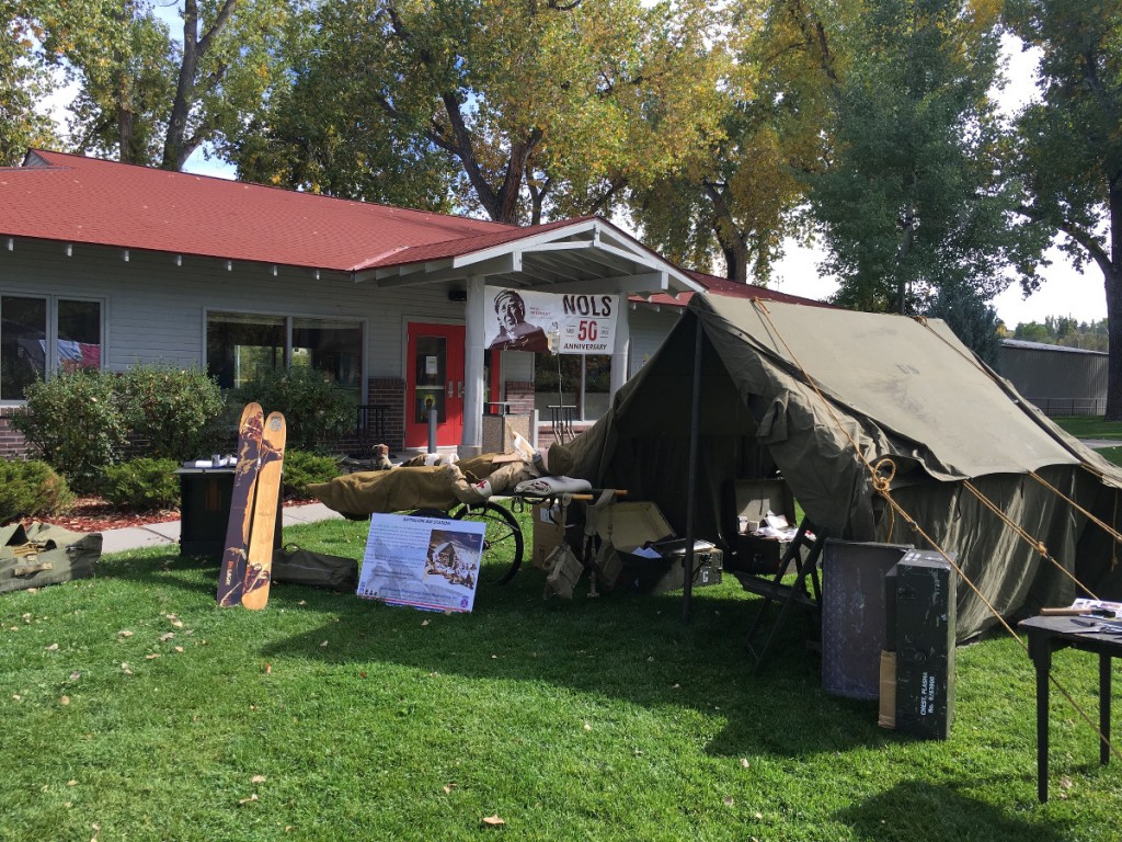 display of 10th Mountain Division artifacts at Lander City Park
