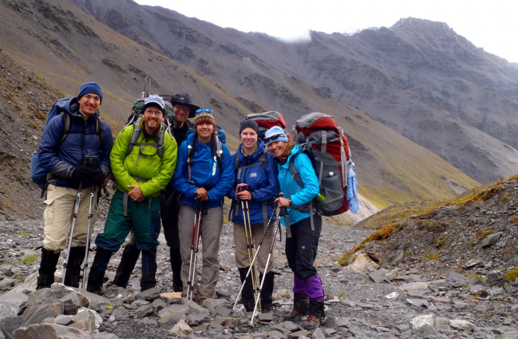 Shelli with Brooks Range Backpacking Group NOLS Alaska