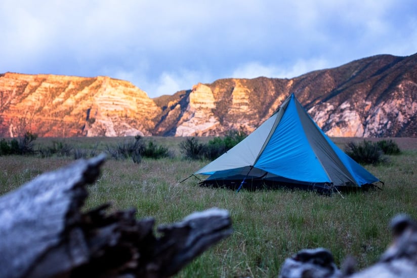 Camp in the Wind River Range