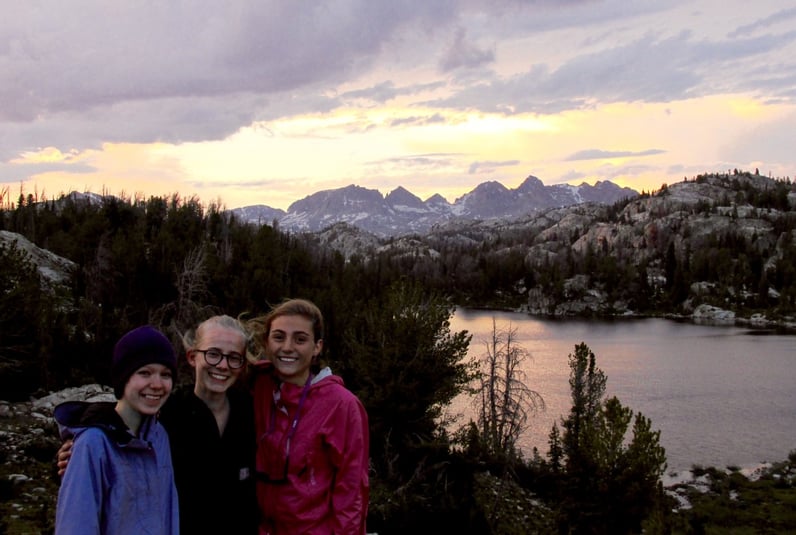 NOLS Students smiling in the Wind River Range