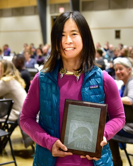 Portrait of Miho Aida receiving NOLS award