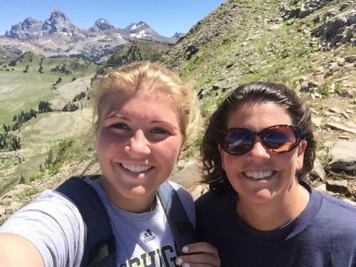 Mom and Daughter in the Tetons