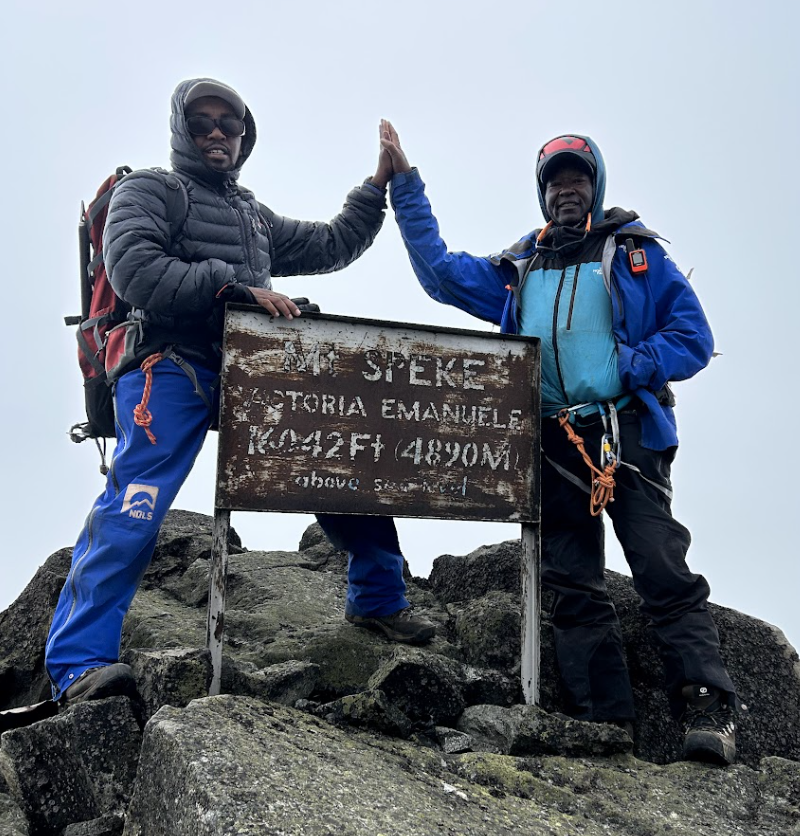 Photo 3, Evan and KG on Speke Peak