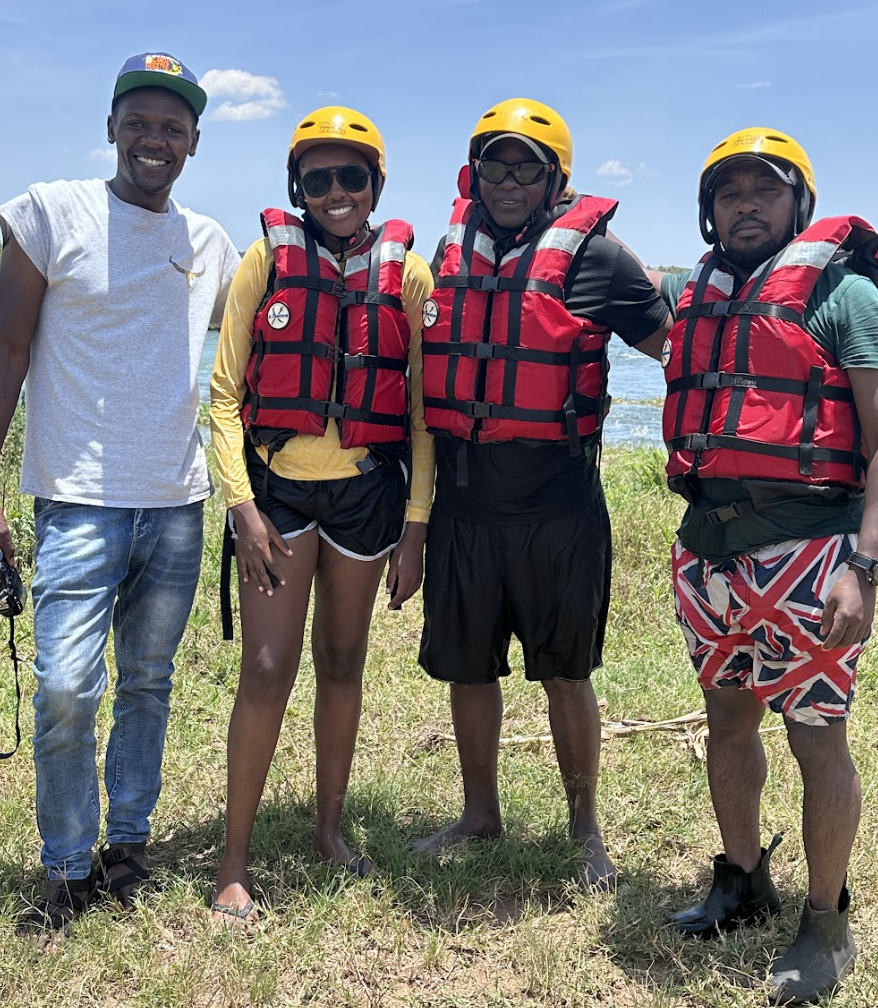 Photo 6, after rafting in the Nile