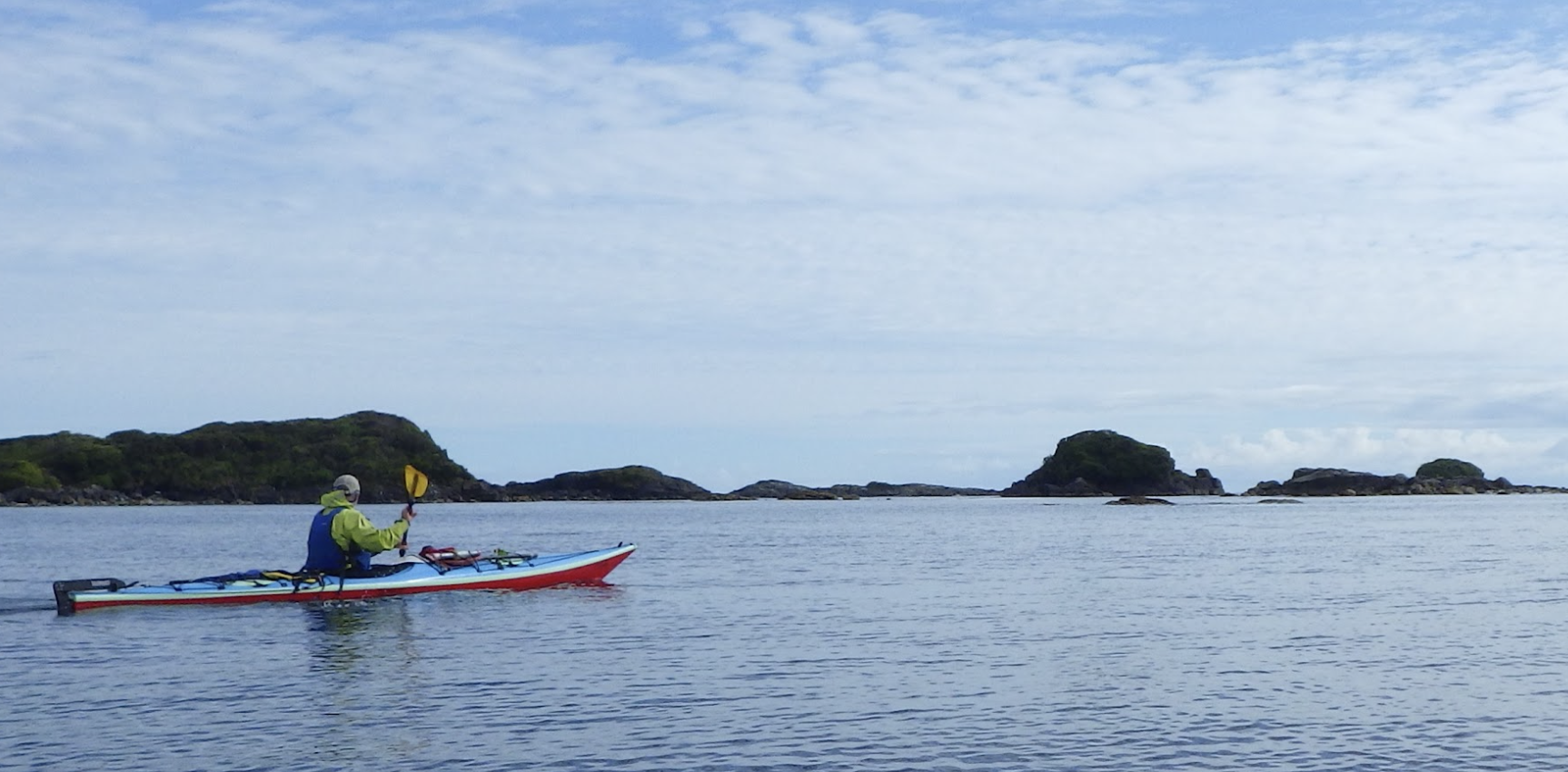 Steve paddling