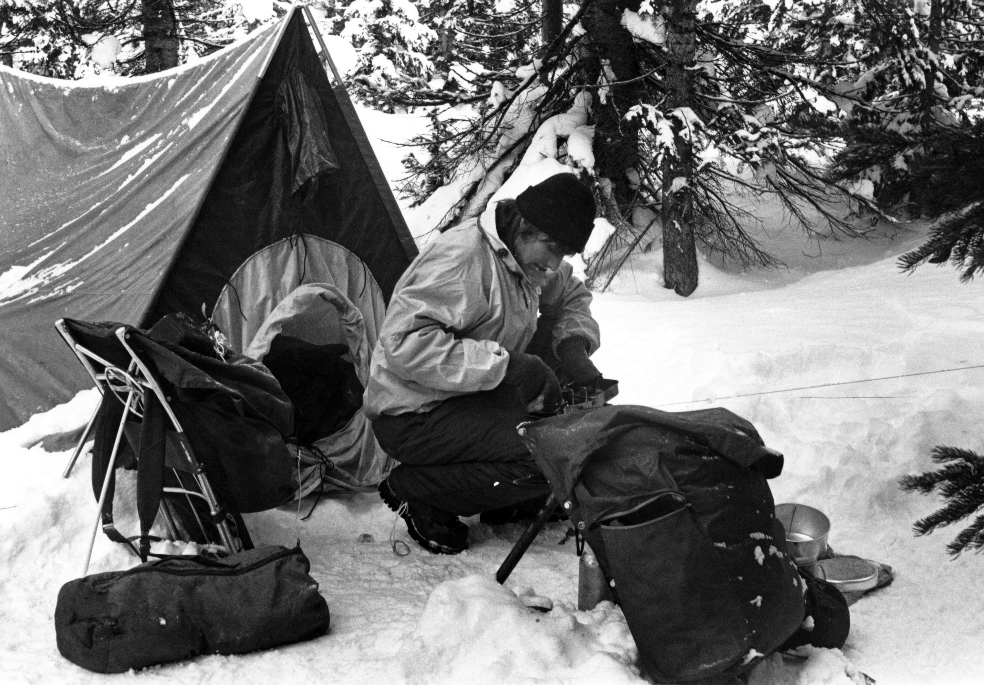Winter camping 1970s