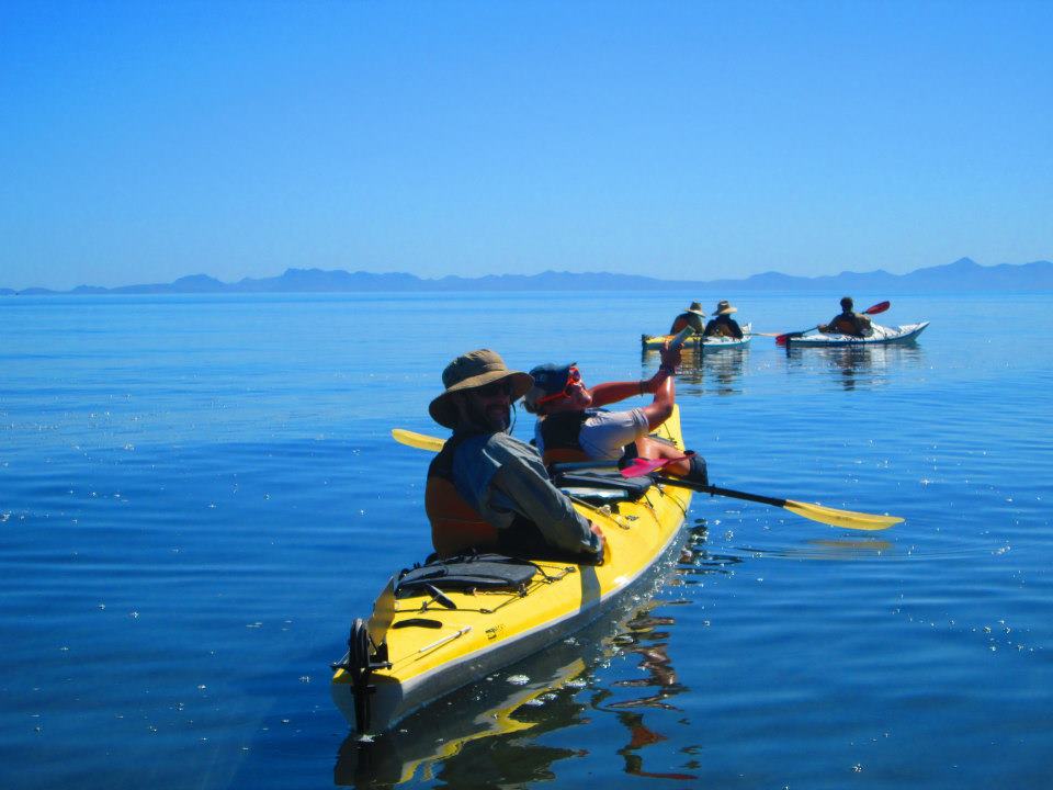 NOLS students sea kayak in Baja California, Mexico