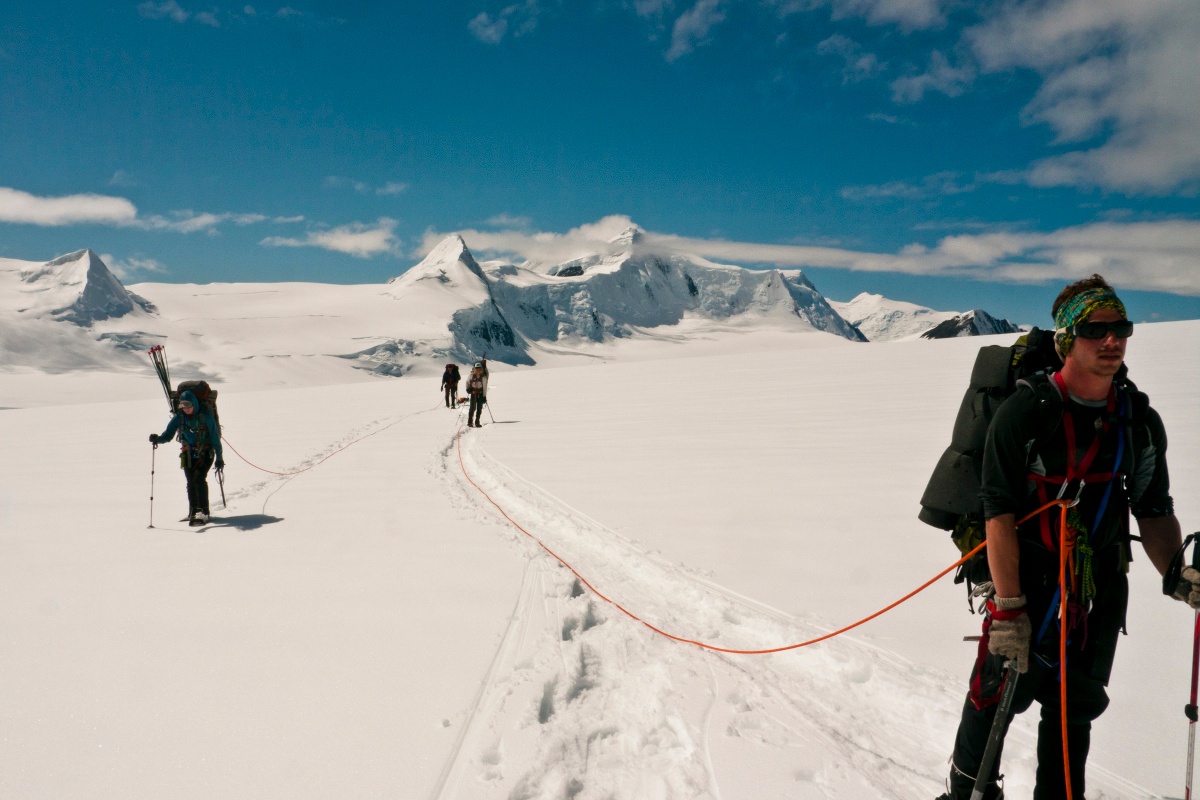 Glacier mountaineering