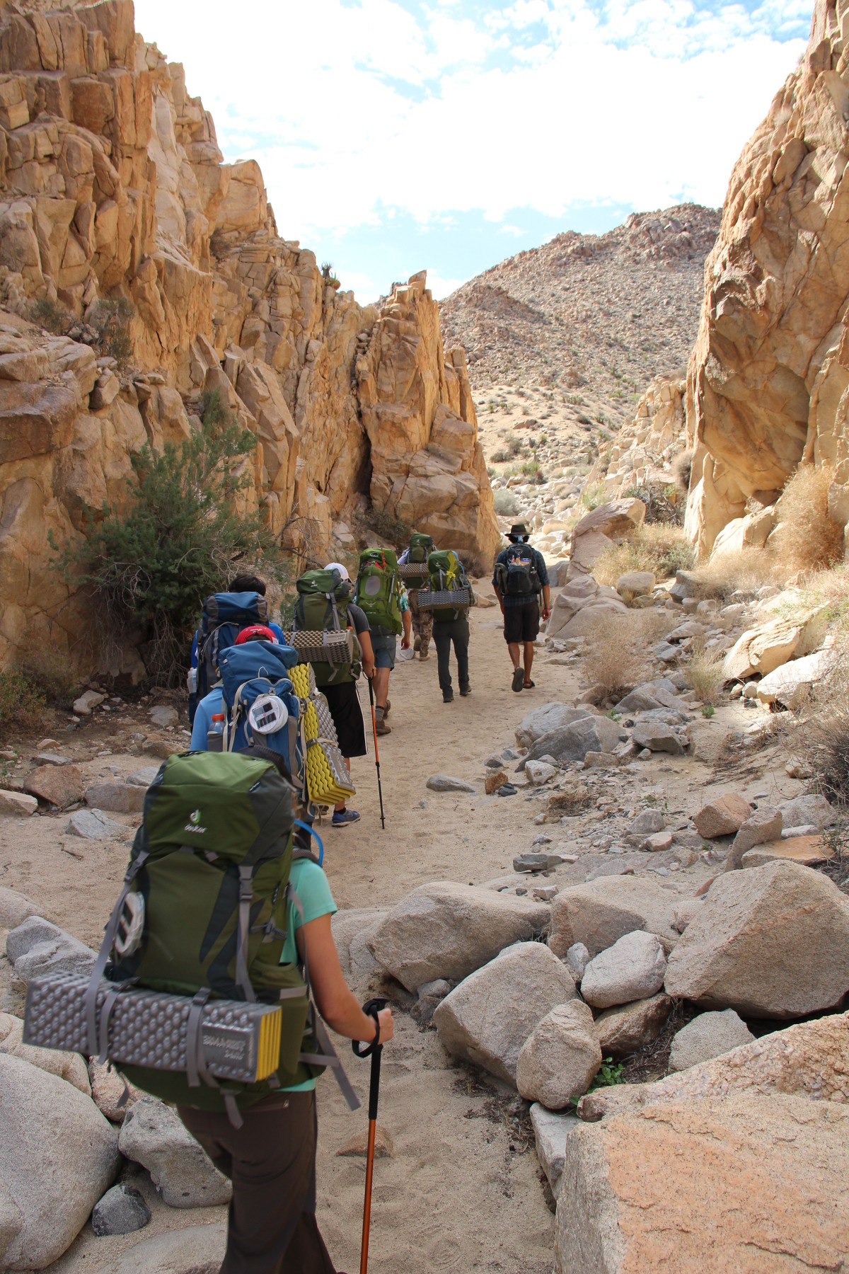 Backpacking in the desert