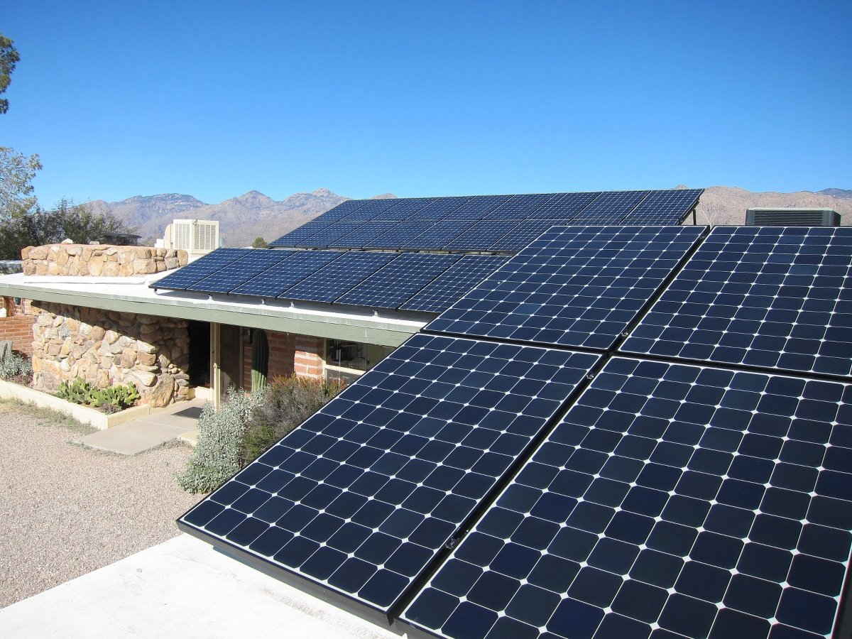 solar panels on the roof at NOLS Southwest in Arizona