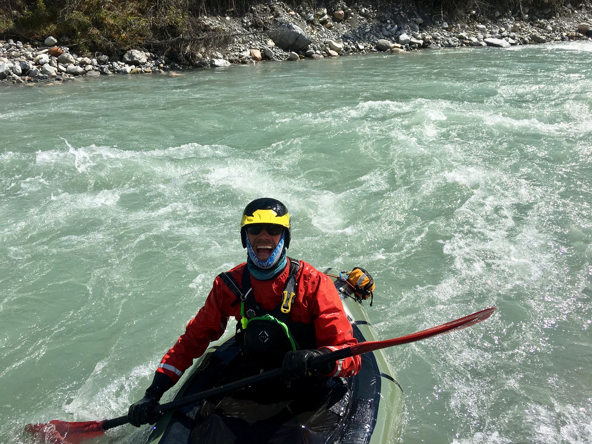 Enjoying paddling