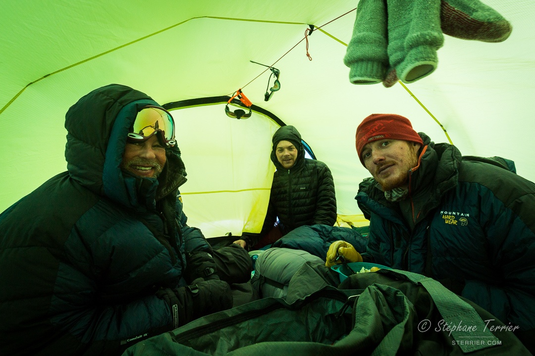 Camping on Harper Glacier