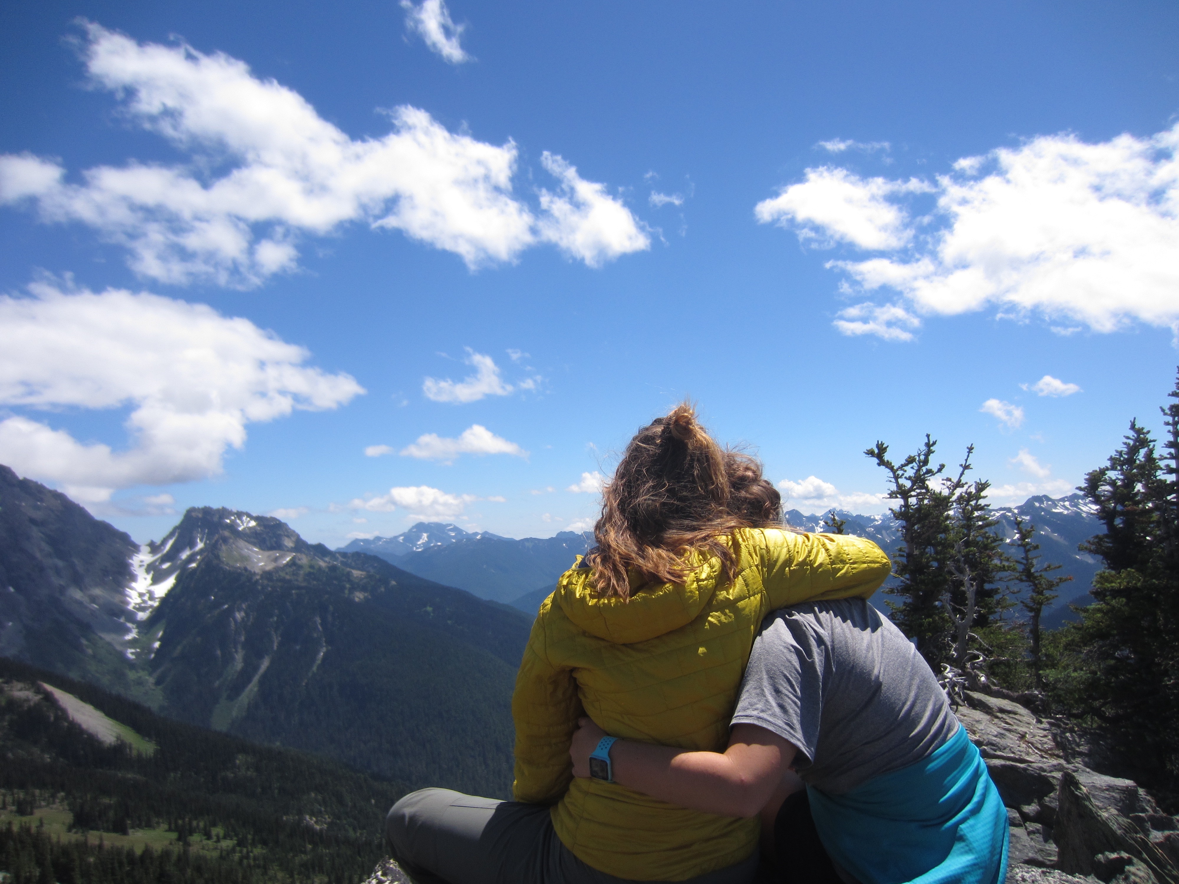 Sara and me at a summit—this was such a powerful moment because I had been really scared to summit and Sara had been by my side the entire time, cheering me on and helping me reach the top