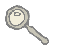 sketch of magnifying glass