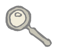 sketch of magnifying glass