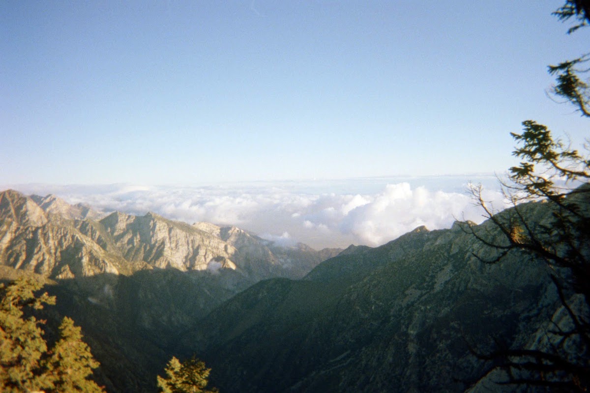 clouds and mountains on a sunny day in Baja California