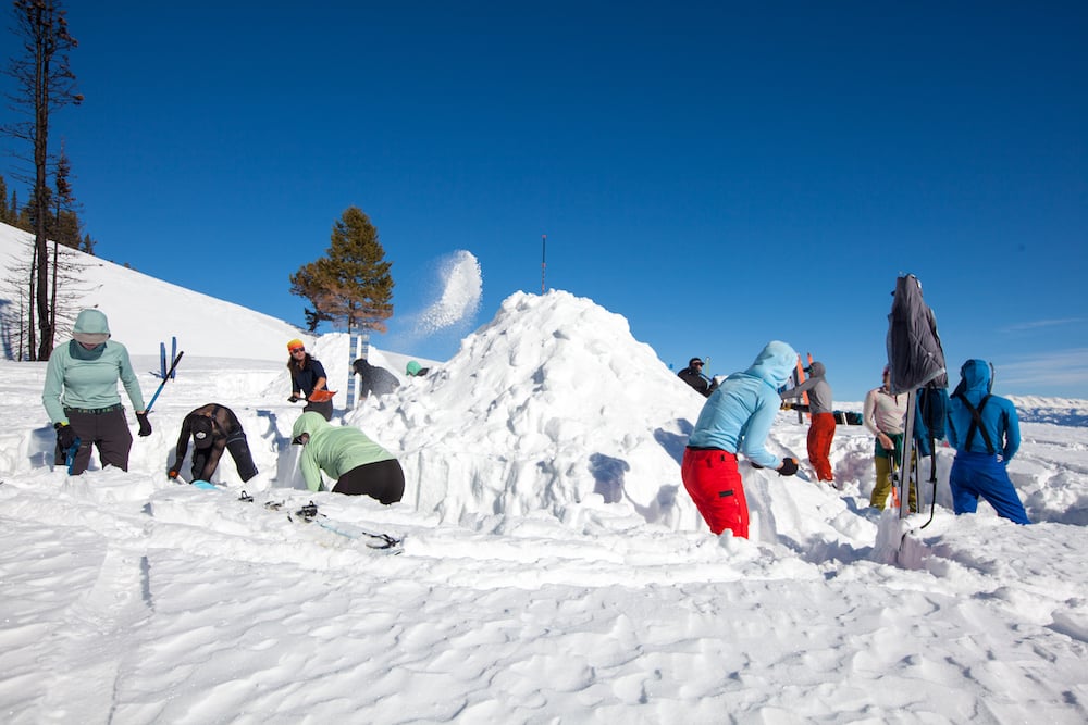 How To Build a Winter Snow Shelter