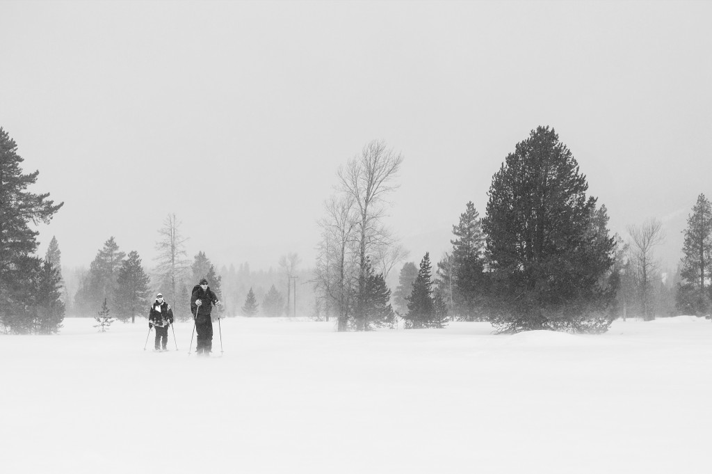 Skiing uphill