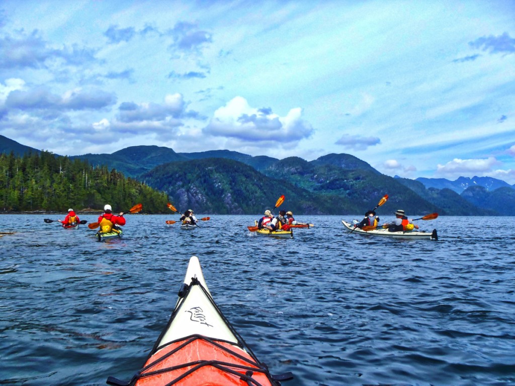 Sea kayaking in the Pacific Northwest