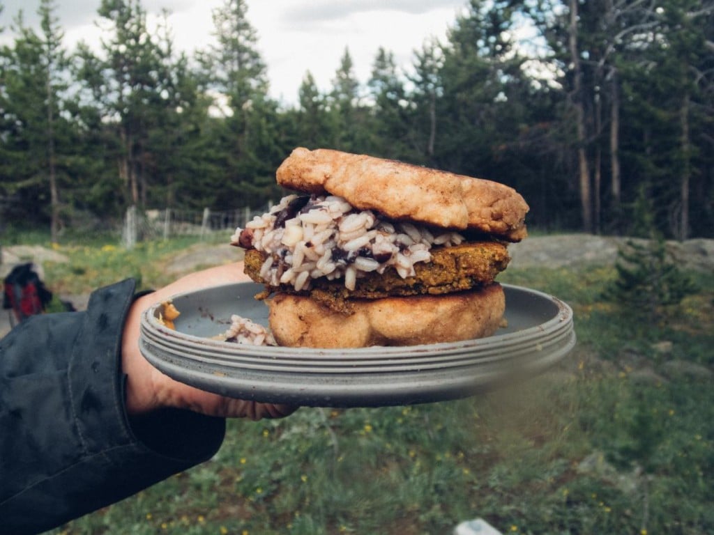 Large falafel sandwich